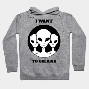 Aliens I want to Believe Hoodie